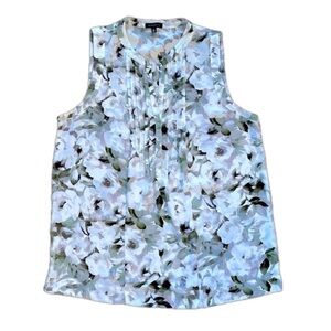 Dynamite Blouse Sleeveless Flower Print Medium